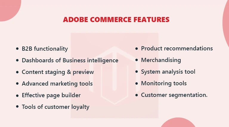 Adobe Commerce features