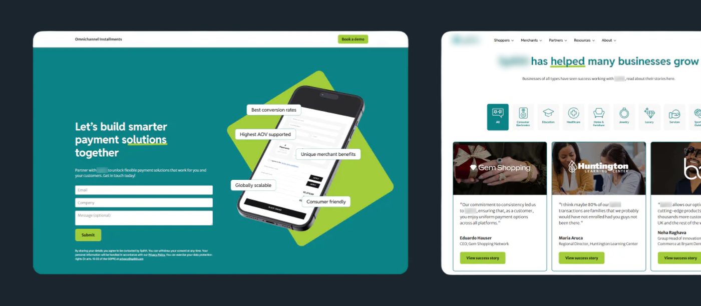 White Label payment experience across storefronts