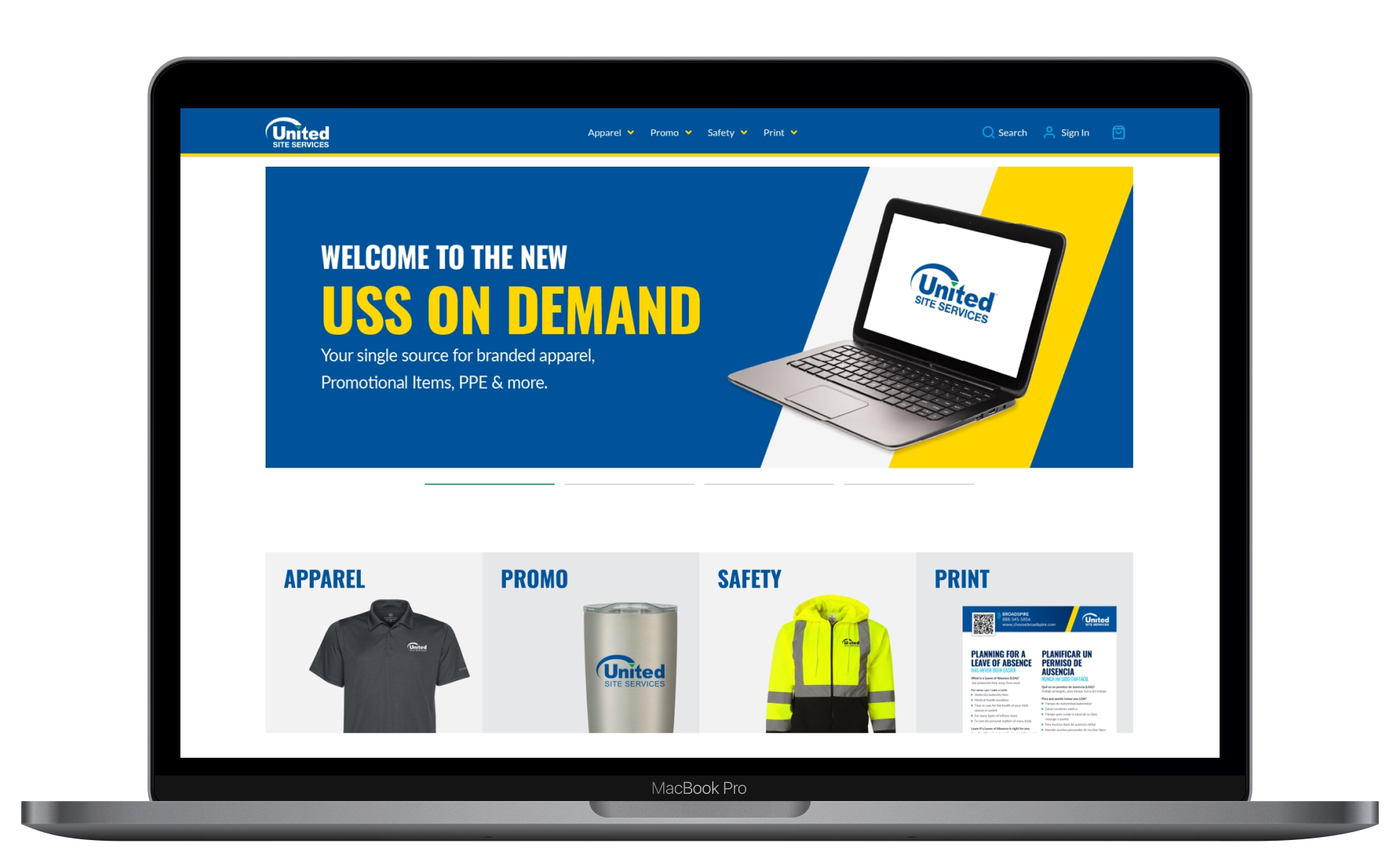 USS on Demand Homepage
