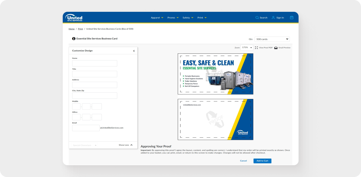 Custom Product Design Feature
