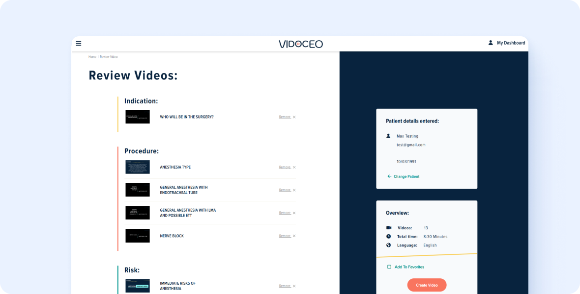 Vidoceo videos flow
