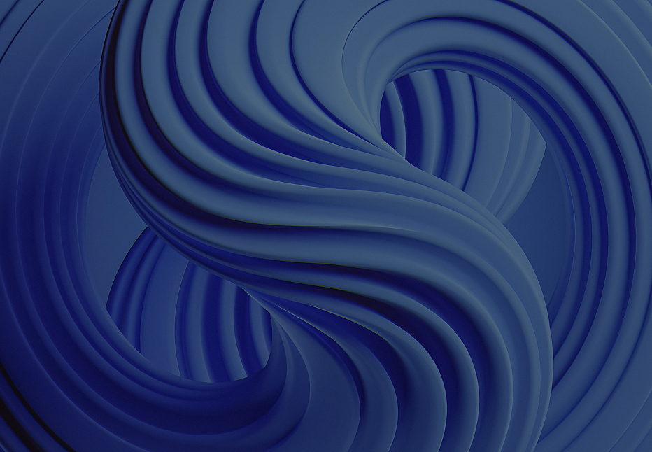 Placeholder: a blue abstract swirl